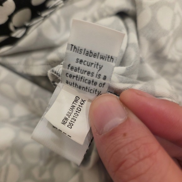 DIANE VON FURSTENBERG NEW JULIAN TWO Black White Polka Dot Wrap Dress Size 4 - Picture 5 of 10